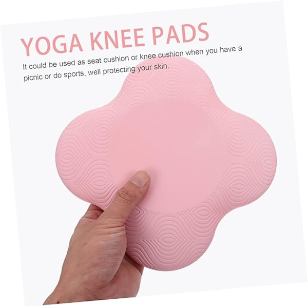 Knäskydd anti-halk knäskydd fitness yoga knäskydd yoga knäskydd rengörare yogamatta sportpad knäskydd knästöd pad yoga stöd pad PU rosa