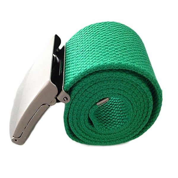 Canvasbälte Lätt att Öppna Unisex Canvas Web Belt för Utomhusbruk Green
