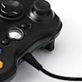 Kablet spilcontroller til Xbox 360 Universal Vibration Kablet Joystick Spilcontroller til Android og PC Sort
