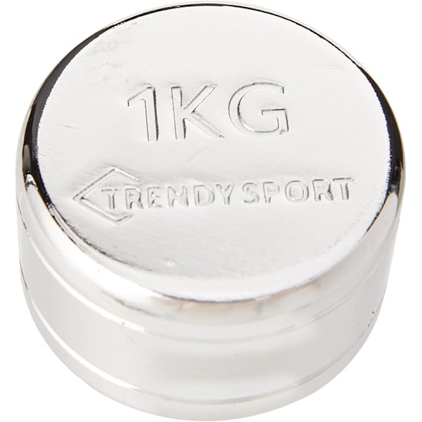 1kg krom hantel viktträning 1 styck