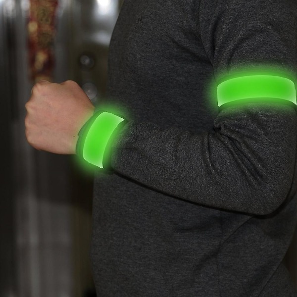 reflekterende selvrullende armbånd Fluorescent Green