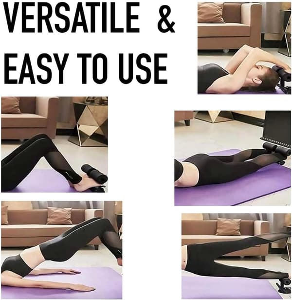 Multifunktionel Abdominal Sugeskål Sit-up Stang - Bærbar Sit-up Assistent Udstyr til Abdominal Støtte og Core Træning