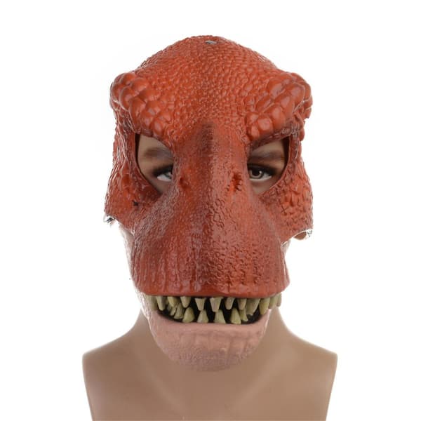 Dinosaur-kostymehodeplagg Velociraptor-hodeplagg Dinosaurleker med åpningskjeve, barn Cospa