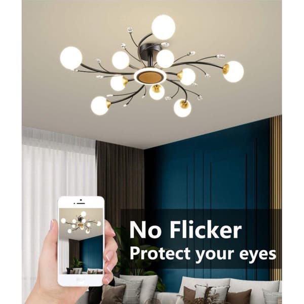 Förpackning med 6 E14 9W LED-lampor, motsvarande 75W halogenlampor - Varmvit 3000K - Ej dimbara - AC 220-240V