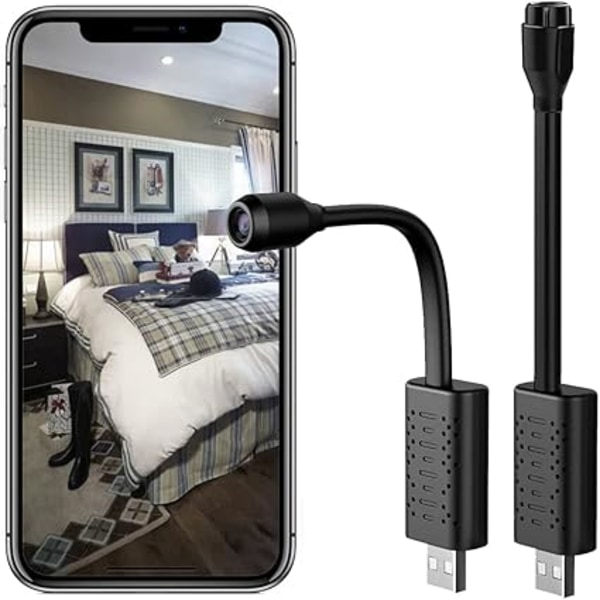 2023 Dold Kameradetektor - 1080P WiFi-kamera för Hemmakontor Säkerhet, Storlek: 8,1 x 2,5 x 2 cm
