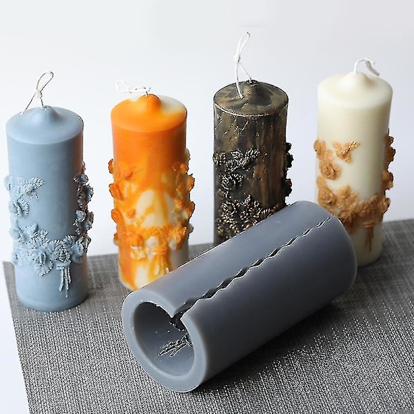 Lysform 3d Lysforme Diy Formede Lys Blade Cylindrisk Form Til Duftlys Sæber Cy-YUHAO