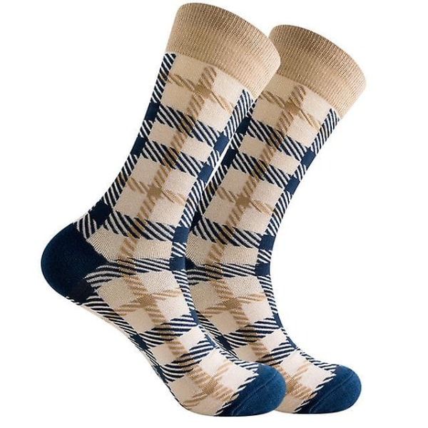 Hashed Plaid -kuvioiset sukat Sock Pandasta (Adult Large)