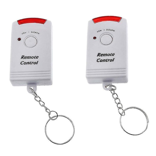 Trådlöst PIR Rörelsesensor Alarm + 2 Fjärrkontroller Skjul Hem Garage Husvagn