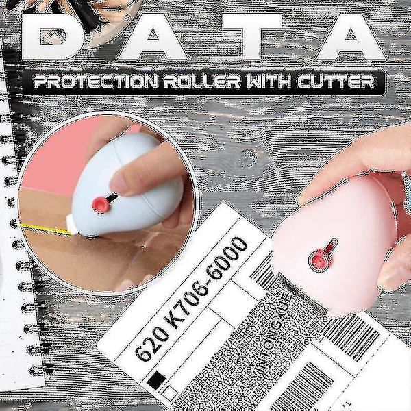 Identity Eft Protection Roller Stamp Anti-eft ja Privacy Security Package Purkaustyökalu . White