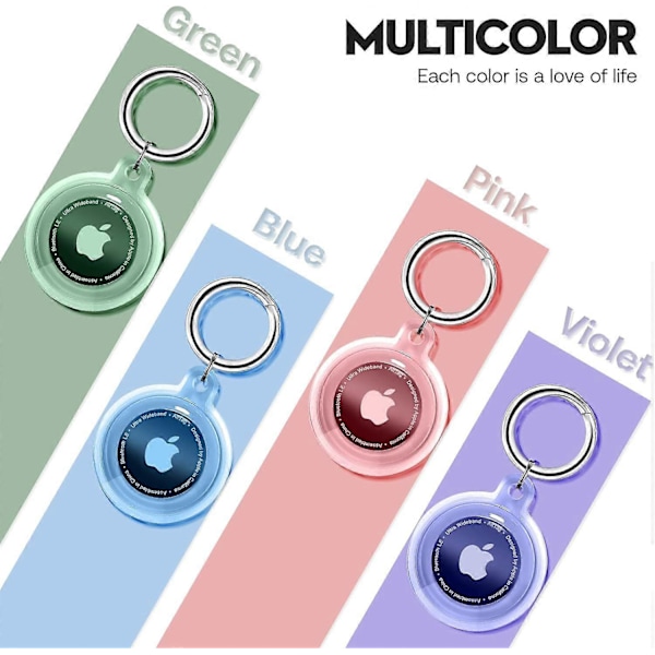 2025 Senaste Modell 4-pack Airtag Hållare, Airtag Fodral Vattentätt Apple Air Tag
