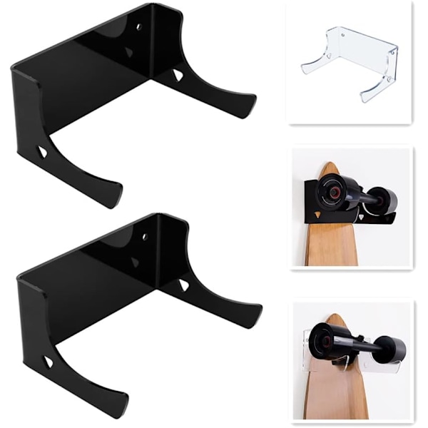 Veggfester, skateboard-displaystativ, longboard-displaystativ, veggfester for skateboards, longboards, vannski og elektriske skateboards