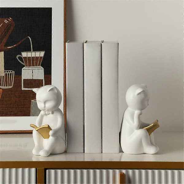 Moderne og simple bogreoler, bogreol ornamenter