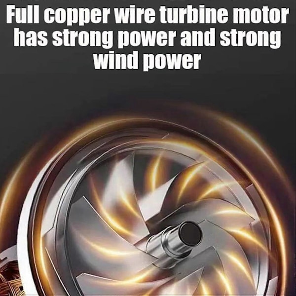 Seese Sladdlös Lövblås Handhållen Turbo Jet Blås Blue