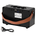 FM-radio med Bluetooth og TWS - Svart