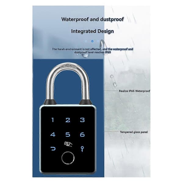 TTLOCK Smart Hengelås APP Kontroll Vanntett Passord IC Kort RFID