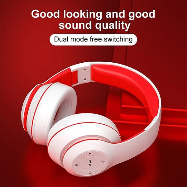 Sammenleggbart gaming headset hi-fi trådløst headset stereo mobil datamaskin gaming headset