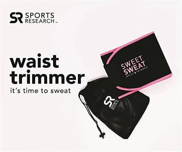 Sweet Sweat slankebælte til mænd og kvinder, sort | Premium slankebælte