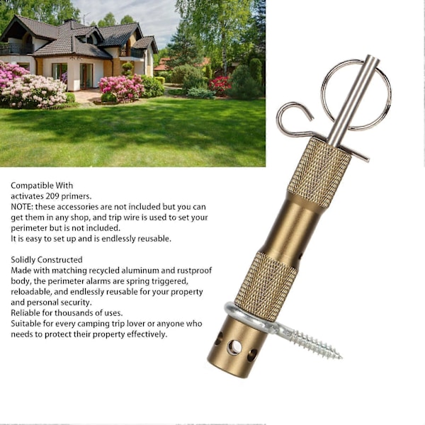 Perimeter Trip Alarm Metal Camping Trip Wire Alarm Enhed Tidlig Advarsel Sikkerhedssystem