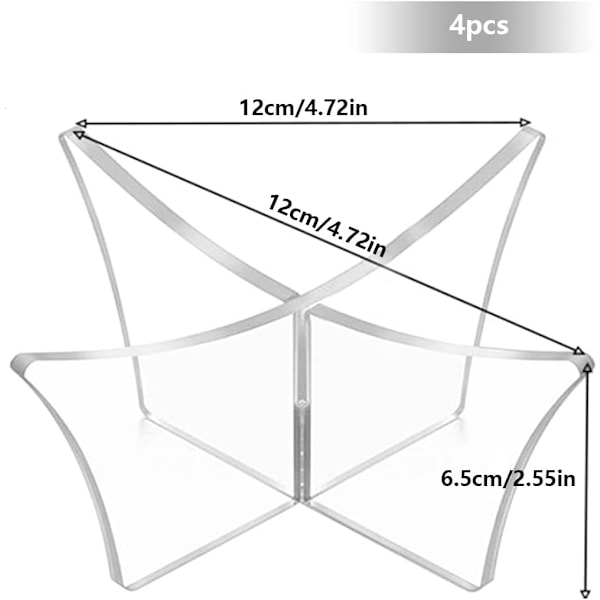 Basketbollställ, 4-pack Basketbollställ Akryl Fotboll Displayställ Basketbollställ Display Fotboll Displayställ Bas för Fotboll Volleyboll