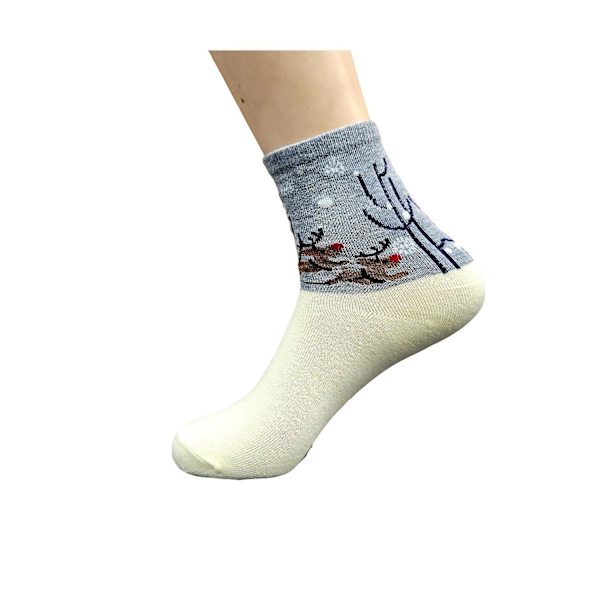 Jultomten kör en släde strumpor (vuxen medium)