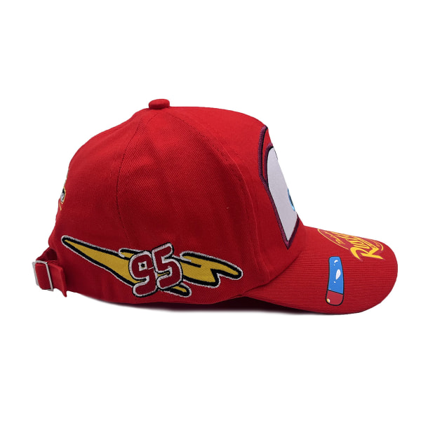 Pojkar Flickor Bilar Mcqueen Baseball Cap Barn Solskydd Hatt Barn Sommar utomhus Red