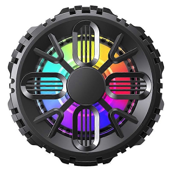 Mobiltelefon Radiator Kjølevifte Magnetisk RGB Lys Mini Vifte