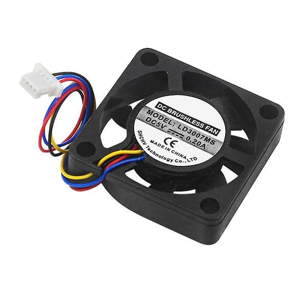 Køleventilator til Raspberry Pi 5, 4-pin Jst terminalstik, multifunktionel 5. generations special 3007 kølepladeventilator-dwdz