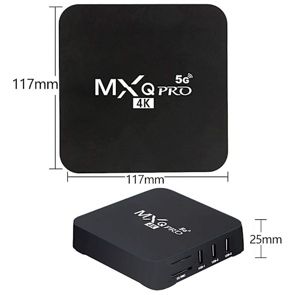 Til Android Tv Boks, 4k Hdr Streaming Media Afspiller, 4gb Ram 32gb Rom Allwinner H3 -core Smart Tv Boks