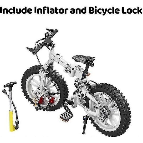 Qlt Vikbar Motorcykel Byggklossar, Mountainbike Byggsats För Pojkar 6-10, Jul Födelsedagspresent För Barn, STEM Pedagogisk Cykelbygge