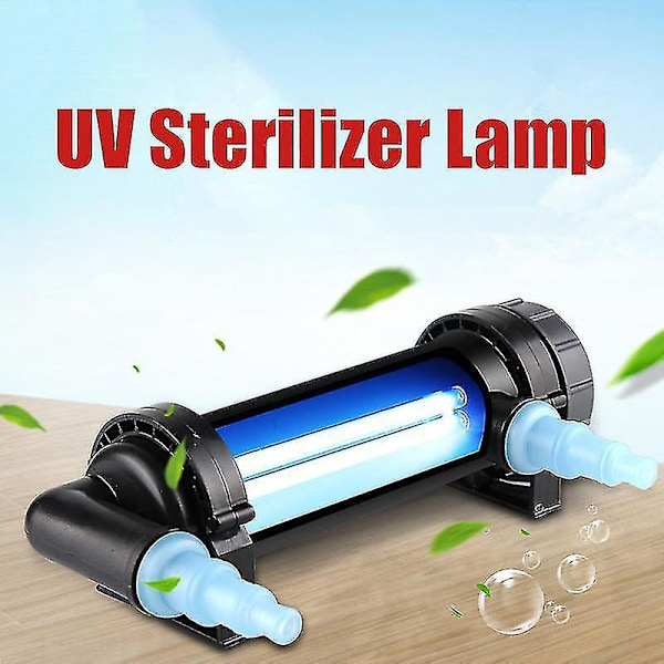 220~240V 11W UV Lys Vand Sterilisator, Ultraviolet Desinfektionslampe til Akvariedam Fisk T
