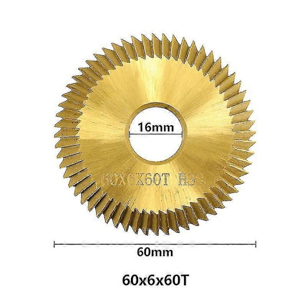 Cmcp Sagblad Hss 60mm/70mm Nøkkelkopieringsmaskinblad For Duplisering Nøkkelmaskin Fresekutter Nøkkelkutter Skive Låsesmedverktøy 60x6x16mm 60T