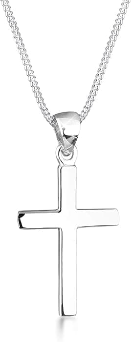 Halskæde Dame Kors Kardinal Symbol Sterling Sølv