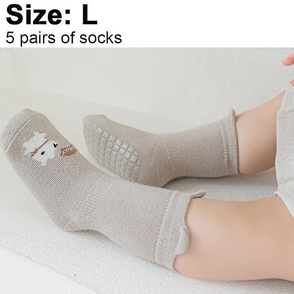 Baby Poika Tyttö Liukumattomat Sukat Lapsi Toddler Talvi Pehmeä Lasten Sukat style 3 L
