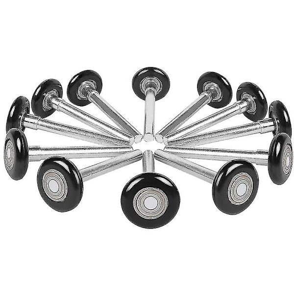 12 stk. 2 tommer Garageport Rulle Nylon Garageport Hjul Til Udskiftning af Garage Skinne Med Forseglet 6-dwdz