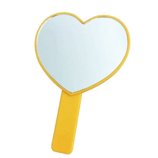 Bärbar Lovely Peach Hjärtform Handhållen Spegel Med Handtag 9