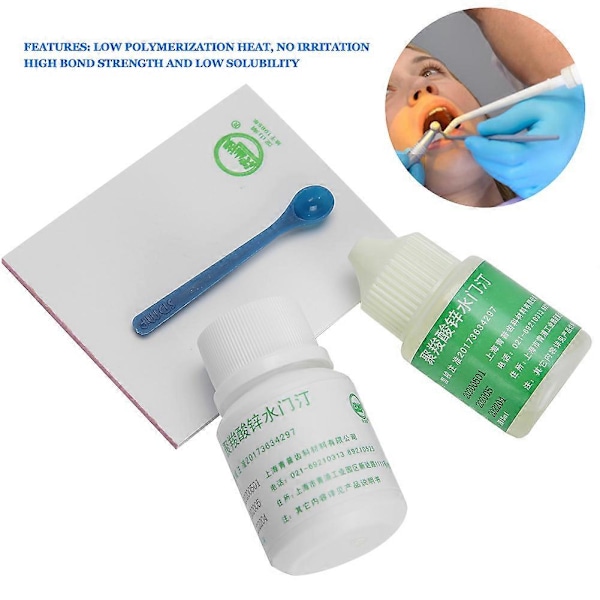 15ml Zinkpolykarboxylatcementvätska 30g Zinkpolykarboxylatcementpulver