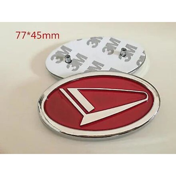 1 st Abs Daihatsu Bil Främre Motorhuv Grill Bakre Bagagelucka Märke Emblem Klistermärke För D-base D-r Pico Materia Kopen Copen Esse Altis 1pcs red