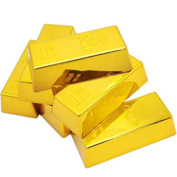 Fake Gold Bar Golden Brick Replica Bullion Decor Movie Prop