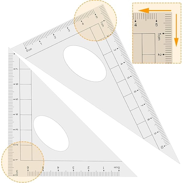 Geometrian harppi matematiikkaan, sopii opiskelijoille, mukana kulmaviivain ja kannettava laukku