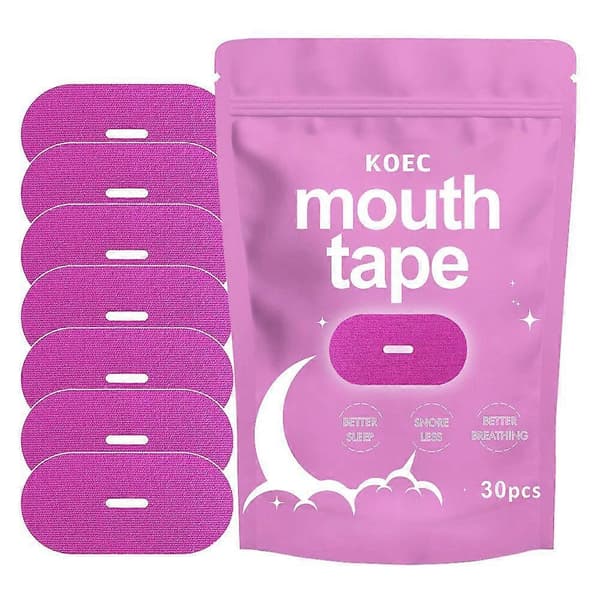 Muntejp för sömn, allergivänlig muntejp mot snarkning, muntejp mot snarkning för mindre munandning, snarkningslindring 3 Pack - 90pcs