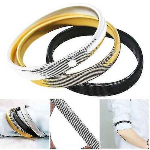 Herr Dam Skjortärmshållare Armband Elastiskt Metallarmband