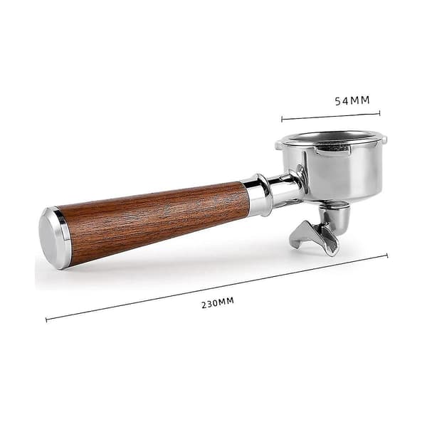 54 mm espressofilterholder, dobbel tut kaffefilterholder med filterholder i rustfritt stål og