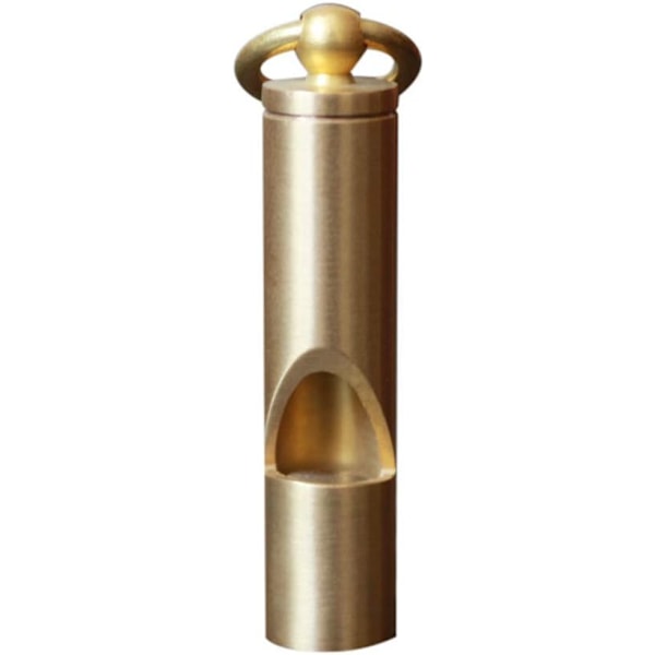 Retro Nöd Visselpipa SOS Karbinhake Livräddande Mässing Utrustning Camping & Vandring Plånbok Nödkit för Kvinnor (Guld, One Size)