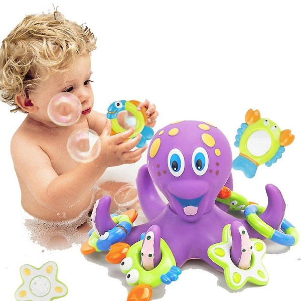 Baby badelegetøj Dyr sød tegneserie blæksprutte Klassisk baby vandlegetøj til børn |Badelegetøj