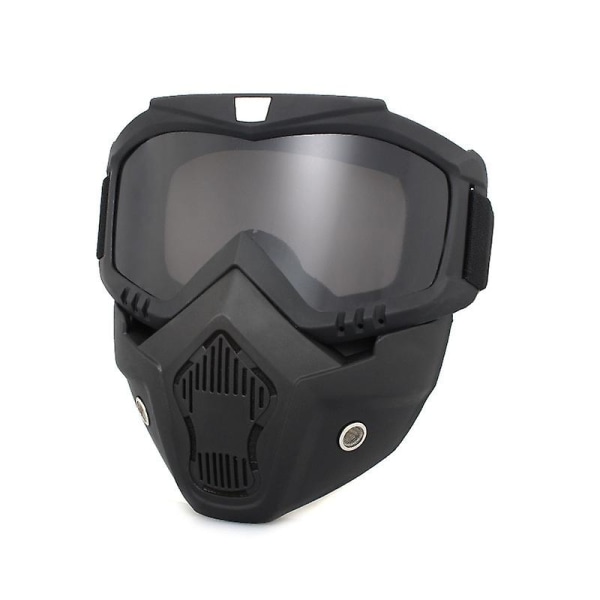 Lbq Herr Dam Skid Snowboard Mask Snöskoter Skidglasögon Vindtät motocross Skyddsglasögon Skyddsglasögon med munfilter C5