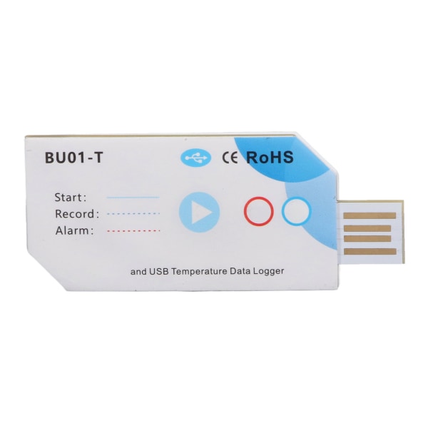 USB-temperaturdatalogger Bluetooth APP-tilkobling Temp PDF-rapportopptaker 120 dager 32000 kapasitet