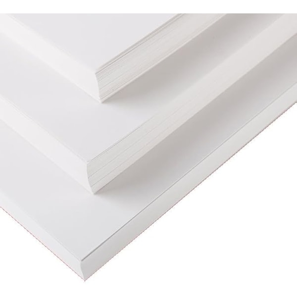 A4 Vitt Kartongpapper, A4 160 GSM Tjockt Kartongpapper, A4 Utskrivbart Kartongpapper, Perfekt för Konst och Hantverk m.m. (Förpackning med 100)