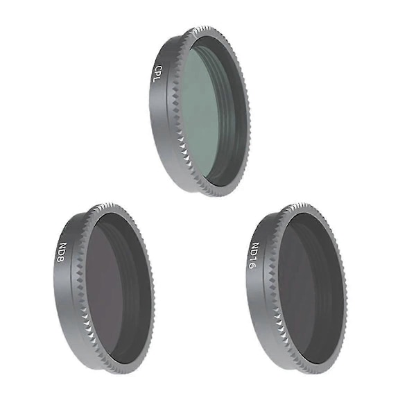 CPL ND8 ND16 Neutral Density Filter för Go 2/3 Objektivfilter för Go2 Go3 Action Sportkamera