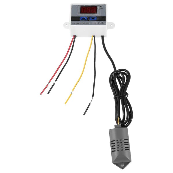 Digital Luftfuktighetskontroller 220V Hygrometer Luftfuktighetskontrollbrytare 0~99%RH hygrostat med Luftfuktighetssensor