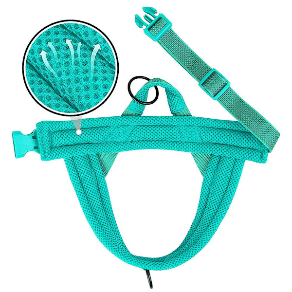 Säkerhetsreflexsele för hundar, dragfri framåtförande för husdjur Beagle Rottweiler Green M:Chest 53-66cm